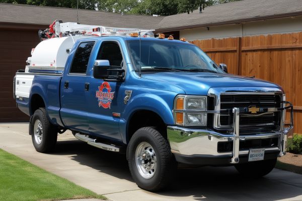 Ernies Discount Rooter Service truck and equipment