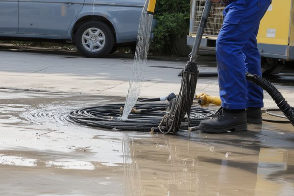 Drain cleaning equipment and process