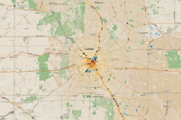 Service area map for Upland CA and surrounding communities